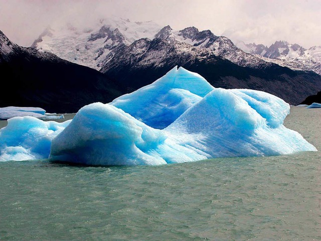 Das Klima wird wrmer: Ein groer Eisb... vor Patagonien im Sden Argentiniens.  | Foto: dpa