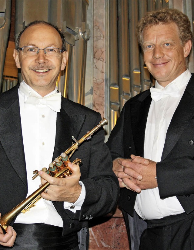 Begeisterten in der Todtmooser Wallfah...r (Trompete) und Paul  Theis (Orgel)    | Foto: Bhm