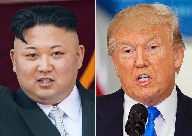 Kim Jong-un (l.) und Donald Trump  | Foto: AFP