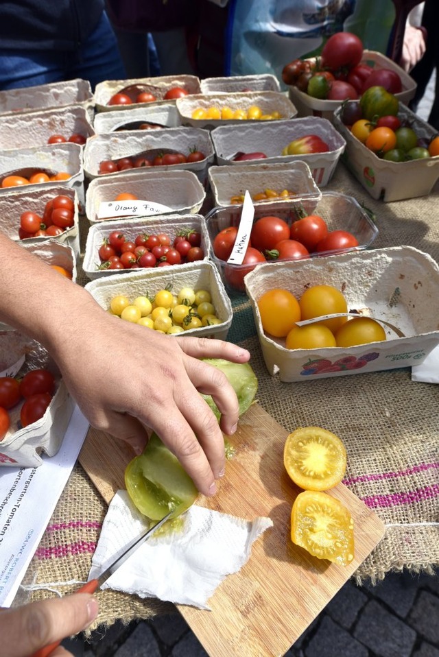 Tomaten gibt&#8217;s nicht nur in Rot.   | Foto: Thomas Kunz