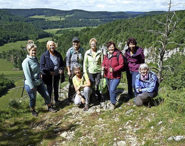 Acht Landfrauen aus Blumegg wanderten ...eindruckenden Wandertouren war Beuron.  | Foto: Gertrud Rittner