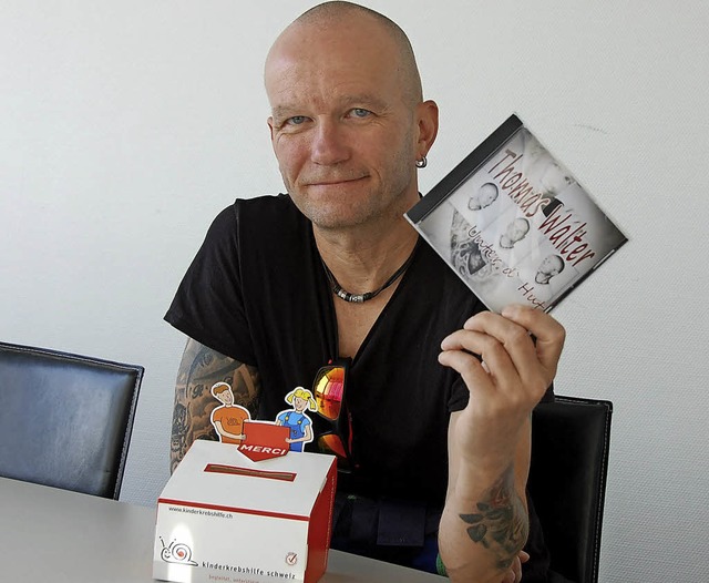 Der Verkaufserls seiner ersten CD ls...er Kinderkrebshilfe Schweiz zukommen.   | Foto: Frey
