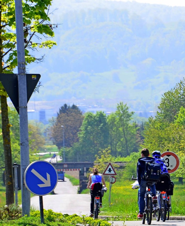 In der Sdstrae, sdlich der Bahnunte... fr die Umgehung Wyhlen vorgenommen.   | Foto: Martina Weber-Kroker