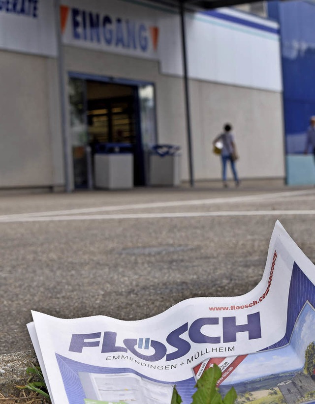 Noch firmiert der von der Mediamarkt-S... Elektromarkt unter dem Namen Flsch.   | Foto: Frank Schoch