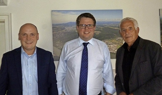 Daniel Born,  Tobias Benz und Rainer Stickelberger   | Foto: Gemeinde