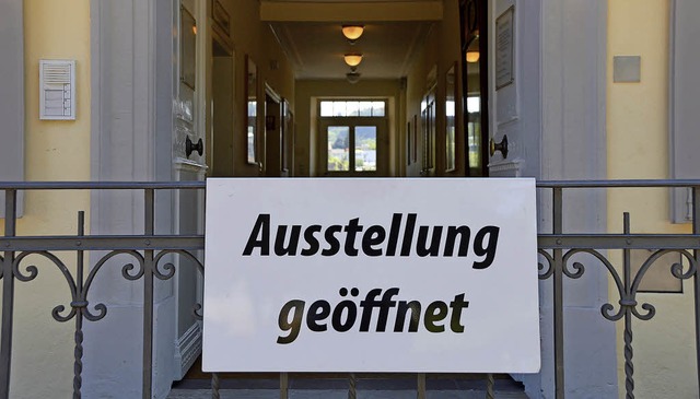 Im Haus Salmegg prsentieren sich Rhei...Knstler in einer Gruppenausstellung.   | Foto: Horatio Gollin