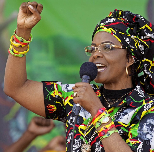 Viel Temperament: Grace Mugabe   | Foto: dpa