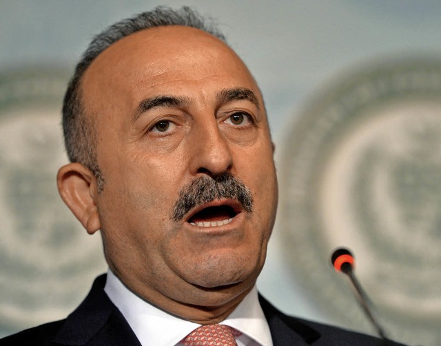 Absender der diplomatischen Note: der trkische Auenminister Cavusoglu   | Foto: AFP