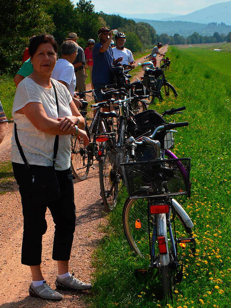 Viele Teilnehmer reisten mit dem Fahrrad zum Ausgangspunkt an.