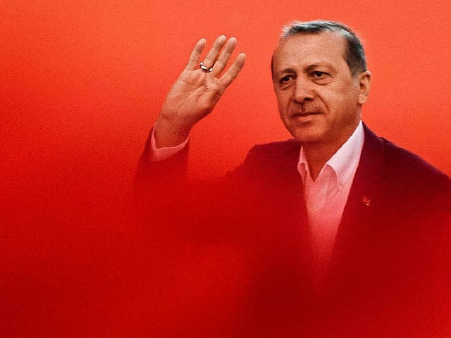 Erdogan mischt sich in den Wahlkampf ein.  | Foto: AFP