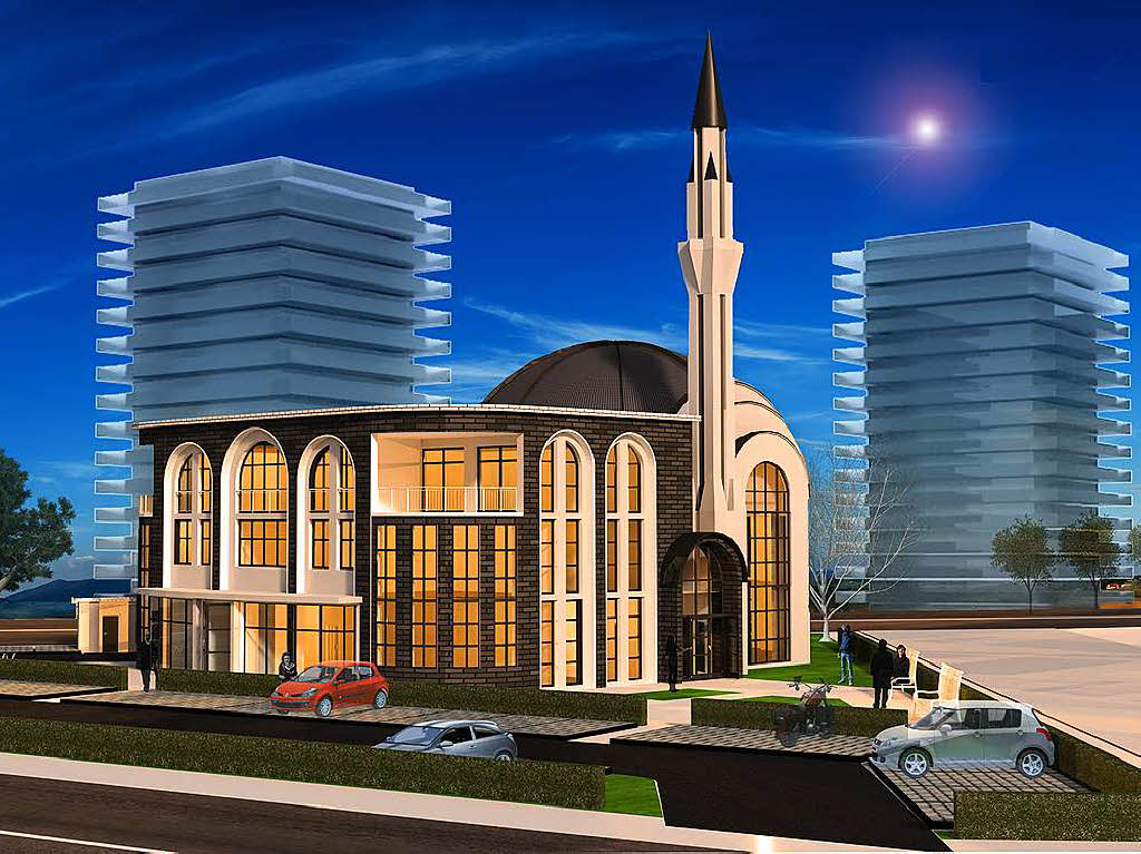So soll die Moschee einmal aussehen.
