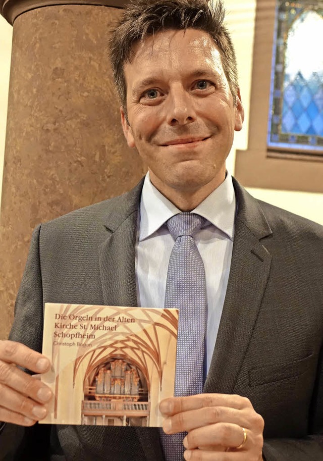 Bezirkskantor Christoph Bogon hat eine...Alten Kirche St. Michael eingespielt.   | Foto: Roswitha Frey