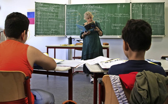 Im Hochrhein-Gymnasium Waldshut bleibe...inig unterrichtet die jungen Schler.   | Foto: Sebastian Sieracki