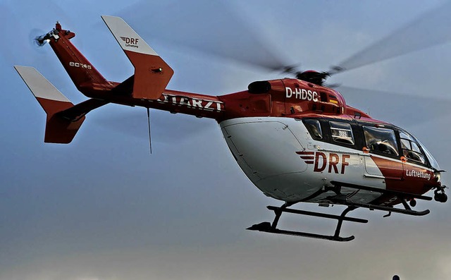 Die DRF-Luftrettung wird ab Mitte Sept...r Notfallpatienten im Kreis Waldshut.   | Foto: Rehder/DPA