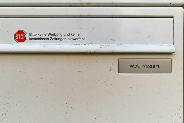 Mozart lebt – und zwar in Freiburg in der Mozartstrae