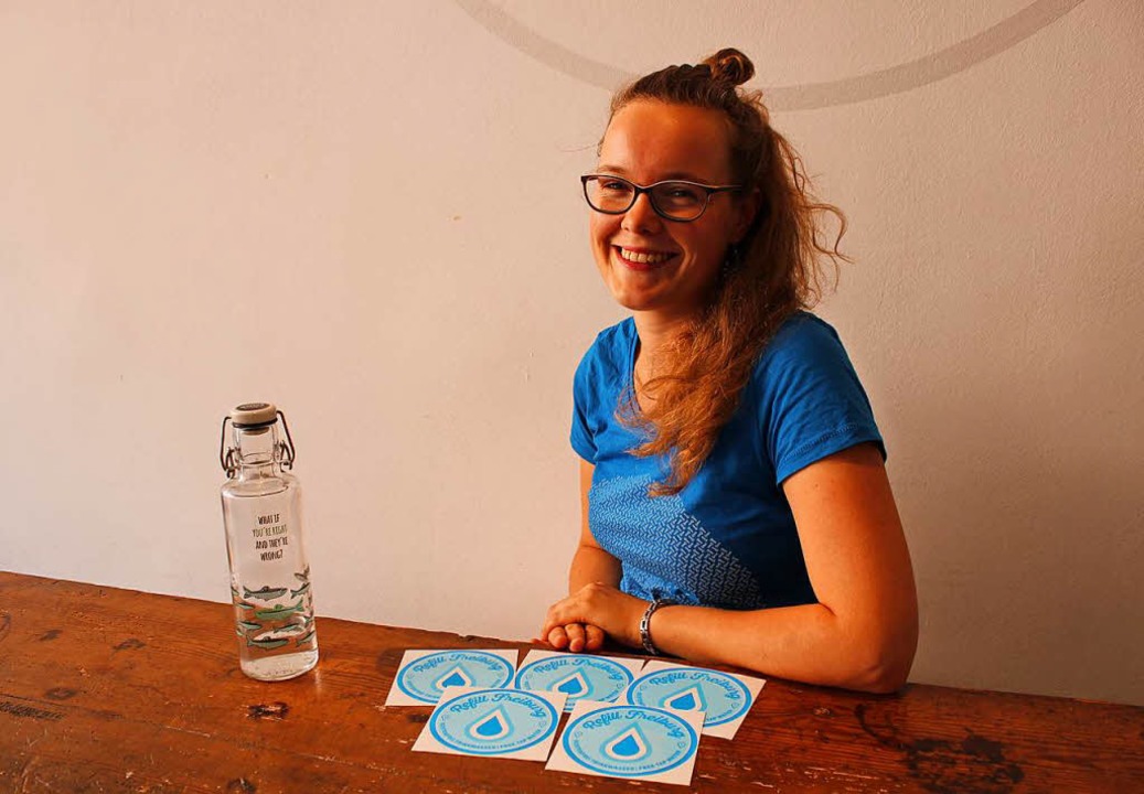 Louisa Mittmann, die Initiatorin von Refill in Freiburg  | Foto: Anna-Lena Grner