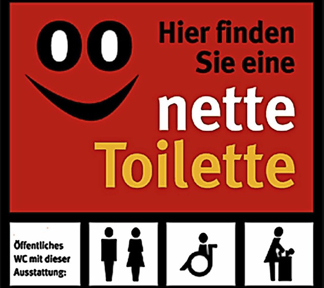 Hinweis auf &#8222;Nette Toilette&#8220;     | Foto: Privat