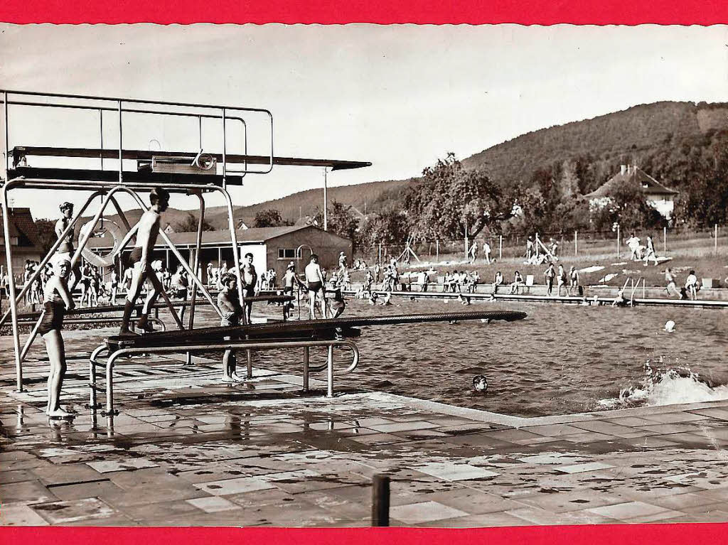 Das neue Seelbacher Schwimmbad 1966