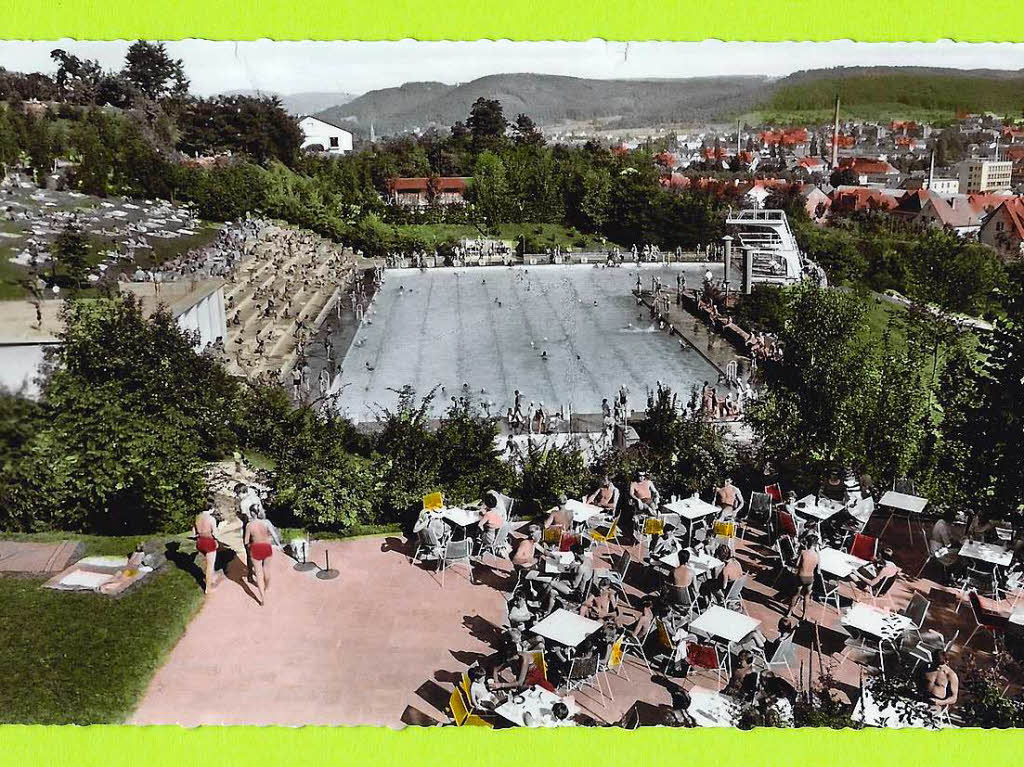 Das Lahrer Terrassenbad im Jahr 1961