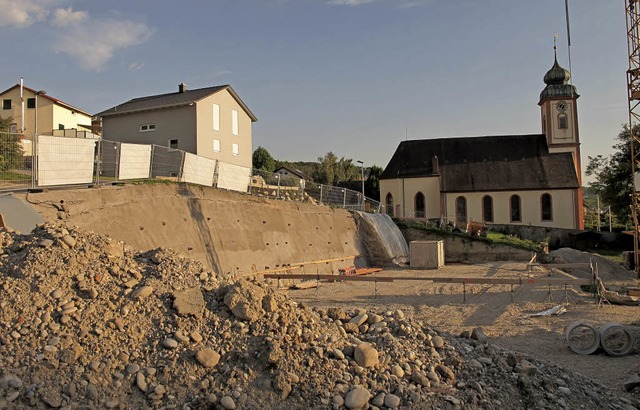 Wohnbaugebiet Hellberg Bad Bellingen, Gefahr der Hangrutschung  | Foto: Jutta Schtz