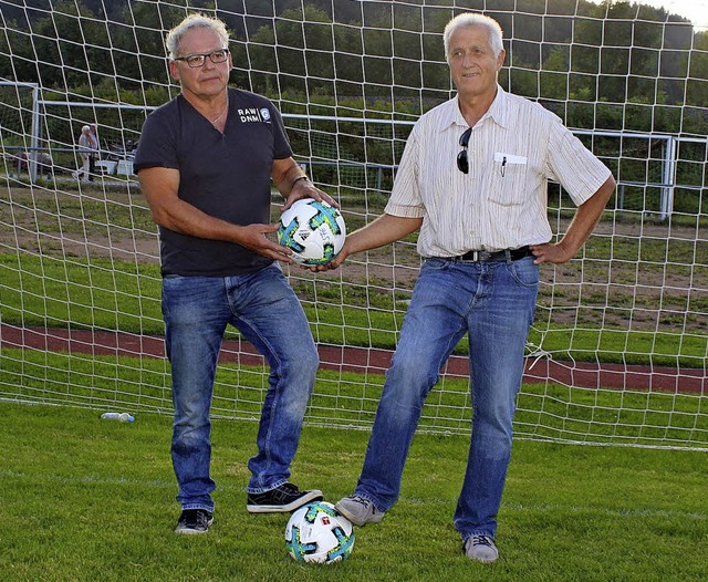 Zwei, die sich  bestens auch beim jewe...links), Bernhard Becherer (Waldkirch).  | Foto: Bernd Fackler