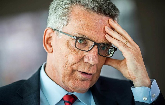 Bundesinnenminister Thomas de Maizire kommt am Montag nach Weil  | Foto: dpa