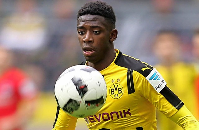 Seine Zeit im Trikot der Dortmunder Borussia ist vorbei: Ousmane Dembl   | Foto: dpa