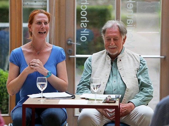 Katja Thost-Hauser und ihr Vater Bruno Thost  | Foto: Christoph Breithaupt