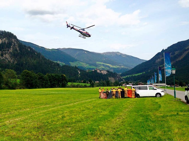 Rettungshelikopter in Krimml (sterreich)  | Foto: dpa