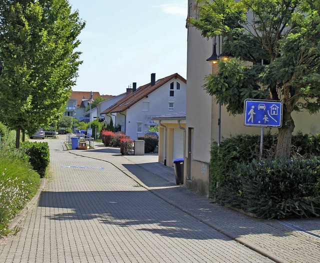 Die von der Hauptstrae abzweigende Kr...er lang und endet in einem Wendekreis.  | Foto: Rolf Reissmann