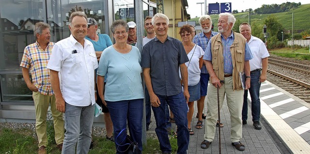 Josha Frey und Gerhard Zickenheiner (v...von links) informierten sich vor Ort.   | Foto: Frey