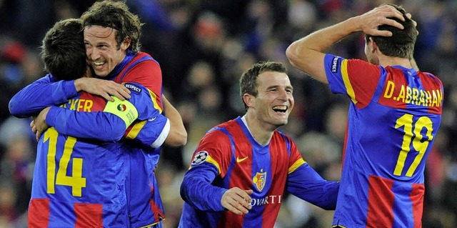 Im Dezember 2011 war es, als der FC Ba...mmen in der Champions League feierte.   | Foto: dpa