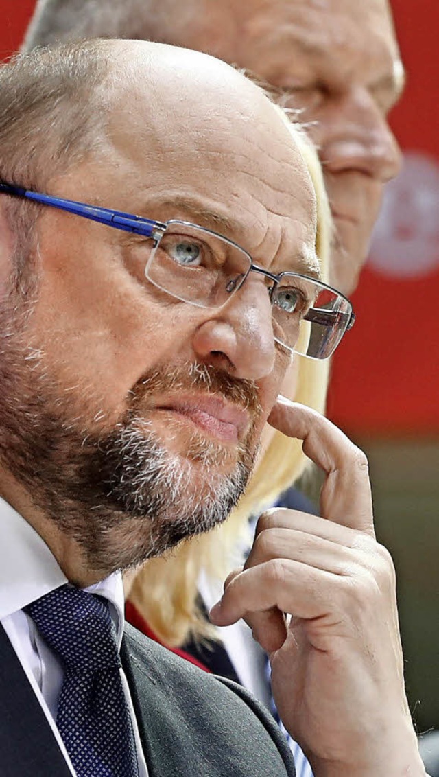 Martin Schulz bei der Vorstellung seiner Bildungsallianz   | Foto: afp