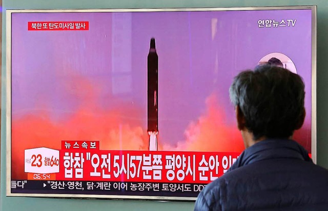 Nordkorea heizt mit einem weiteren Rak...Sdkorea, Japan und den USA weiter an.  | Foto: dpa