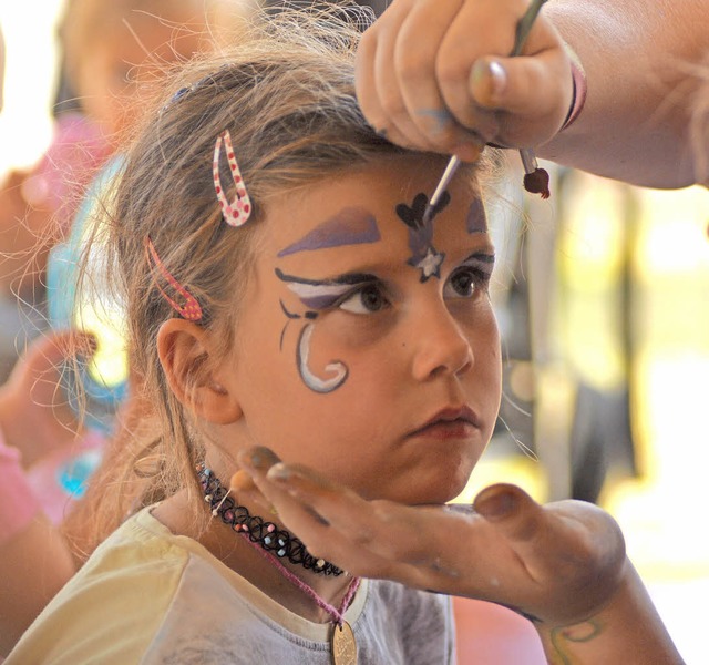 Immer wieder beliebt: das Kinderschminken.   | Foto: Privat