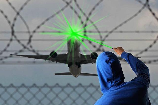 Piloten bundesweit 65 Mal von Laserpointern geblendet