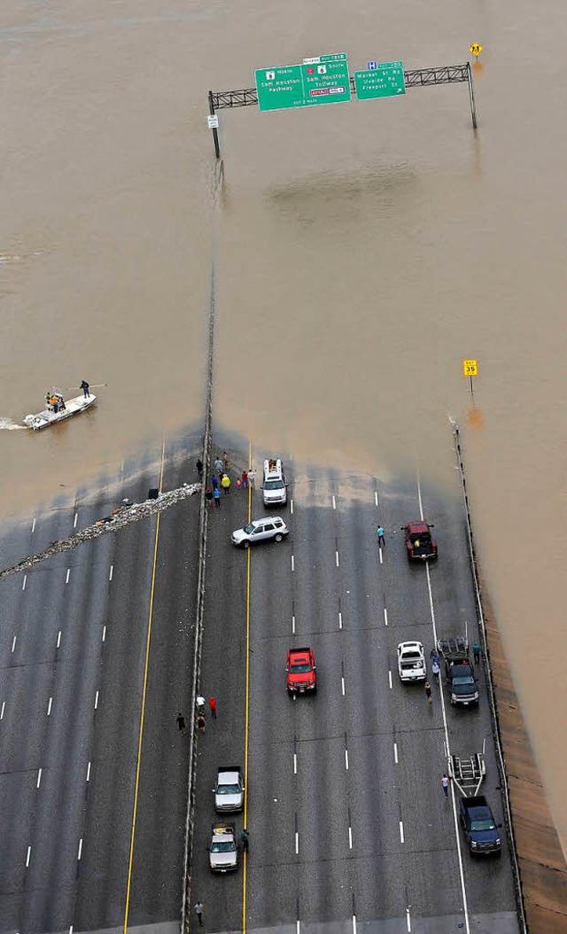 Houston leidet besonders unter Sturm Harvey.  | Foto: dpa