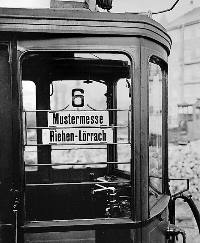 Frher fuhr die Tramlinie 6 bis nach Lrrach.  | Foto: Tramclub Basel