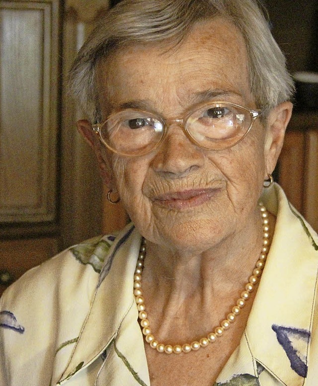 Irma Kreft feierte ihren 90. Geburtstag.   | Foto: Horst David