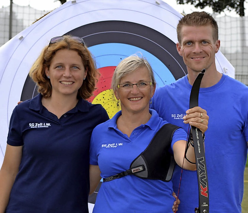 Team auf Erfolgskurs: Betreuerin Karin...zin Ute Rapp und Trainer Frank Pler   | Foto: SG Zell