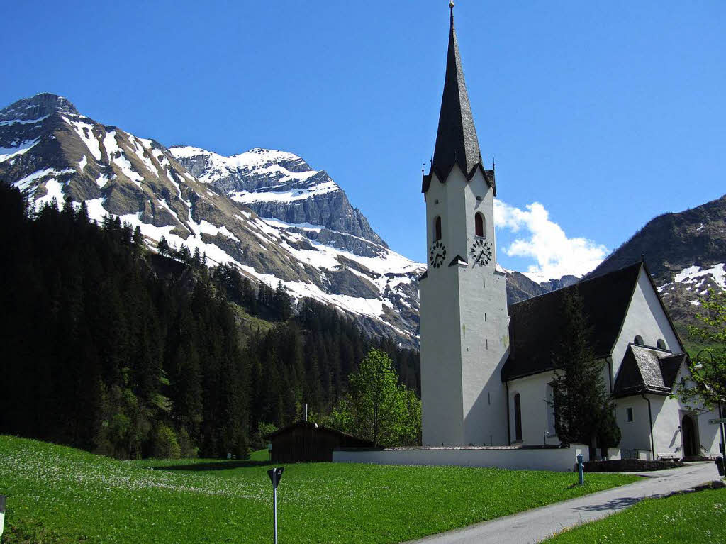 Die Kirche in Schrcken im Bregenzer Wald