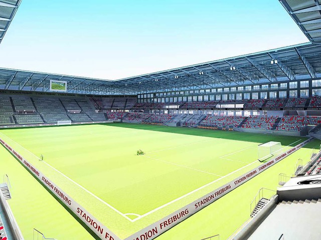 Modell des geplanten SC-Stadions  | Foto: HPP WillMore