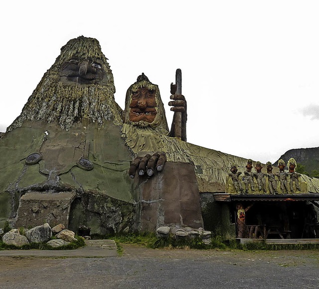 Der Senja Troll &#8211; im Trollpark kann man ihn erleben.  | Foto: Alfred Globisch