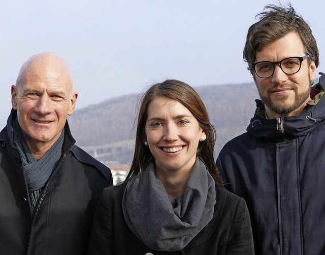 Lukas Zahner (links), Katharina Endes und Lars Donath von der Uni Basel  | Foto: Peter Gerigk