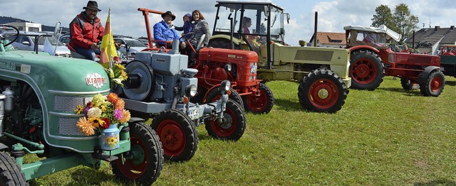 Zum Oldtimertreffen in Htten kamen au...erem Foto eine Familie aus Strittmatt.  | Foto: Sandhya Hasswani