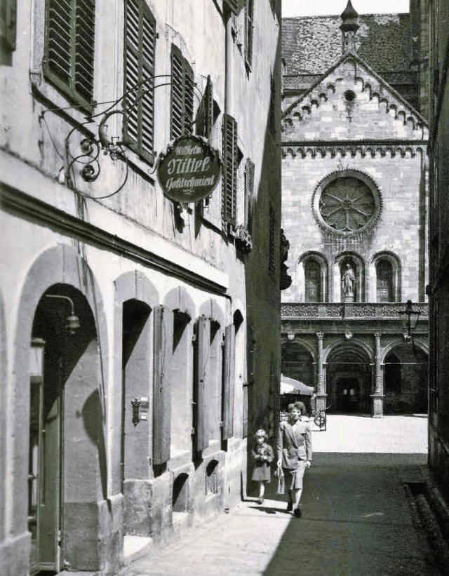 Das Juweliergeschft Nittel hat sich v...Ansicht aus der gleichen Perspektive.   | Foto: Archiv Manfred Gallo/Michael Bamberger