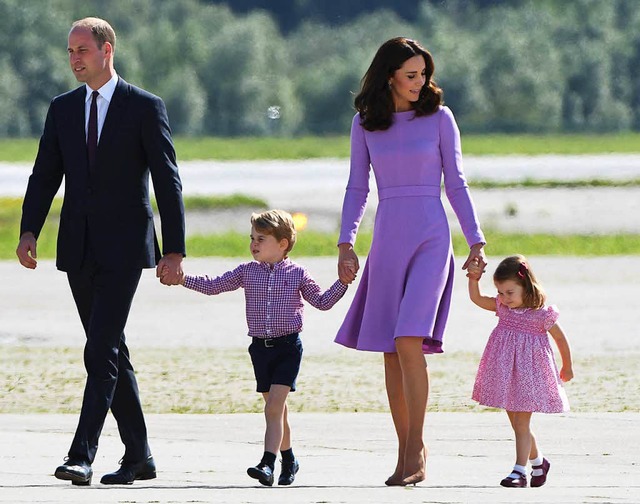 Prinz George und Prinzessin Charlotte bekommen noch ein Geschwisterchen.  | Foto: AFP