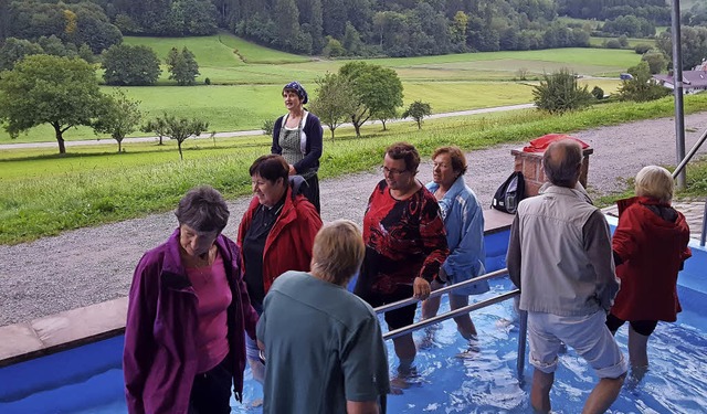 Wasser ist die wichtigste der fnf Su... Wassertretbad in Wittelbach erlebten.  | Foto: Beate zehnle-Lehmann