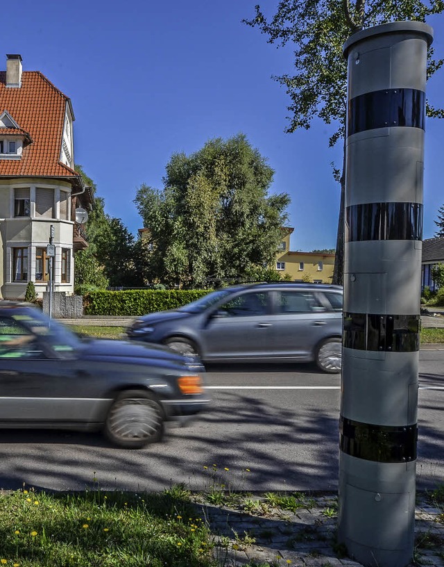 Blitzersule in Bodersweier.  | Foto: Stadt Kehl