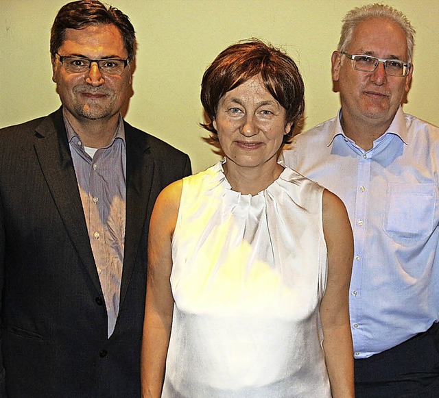 Werben um christlich orientierte Whle...Martina Kempf und Bernd Laub (rechts).  | Foto: horst david